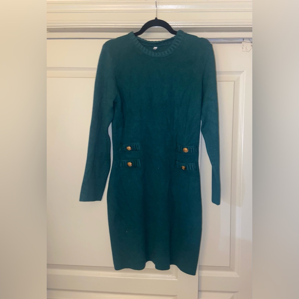 Green Sweater Dress